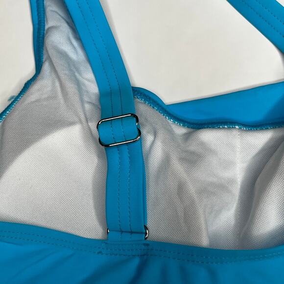 Two Piece Turquoise Tankini Swimsuit New L - Picture 4 of 9